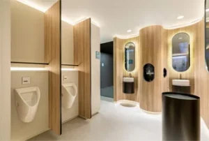 restrooms